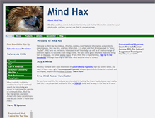 Tablet Screenshot of mindhax.zedekus.com